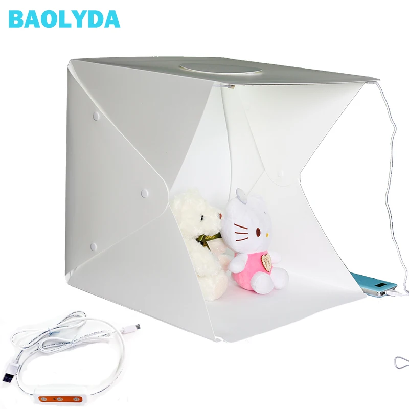 Baolyda 40 см светодиодная осветительная фотостудия настольная световая коробка 40LED