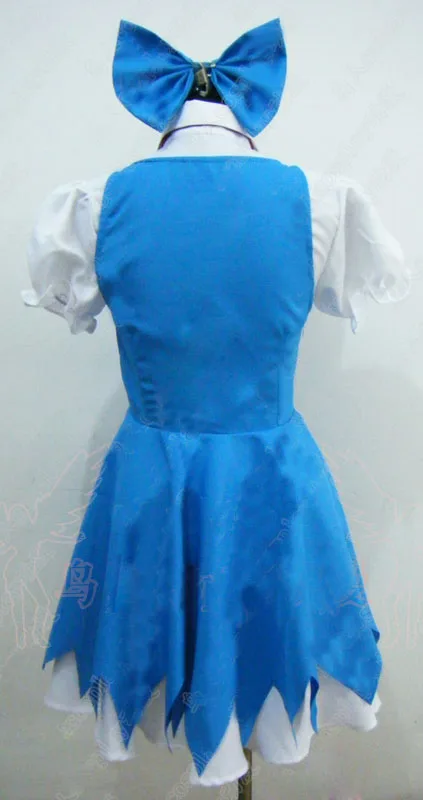 Костюм для косплея Touhou Project Cirno полный комплект платье индивидуальный пошив