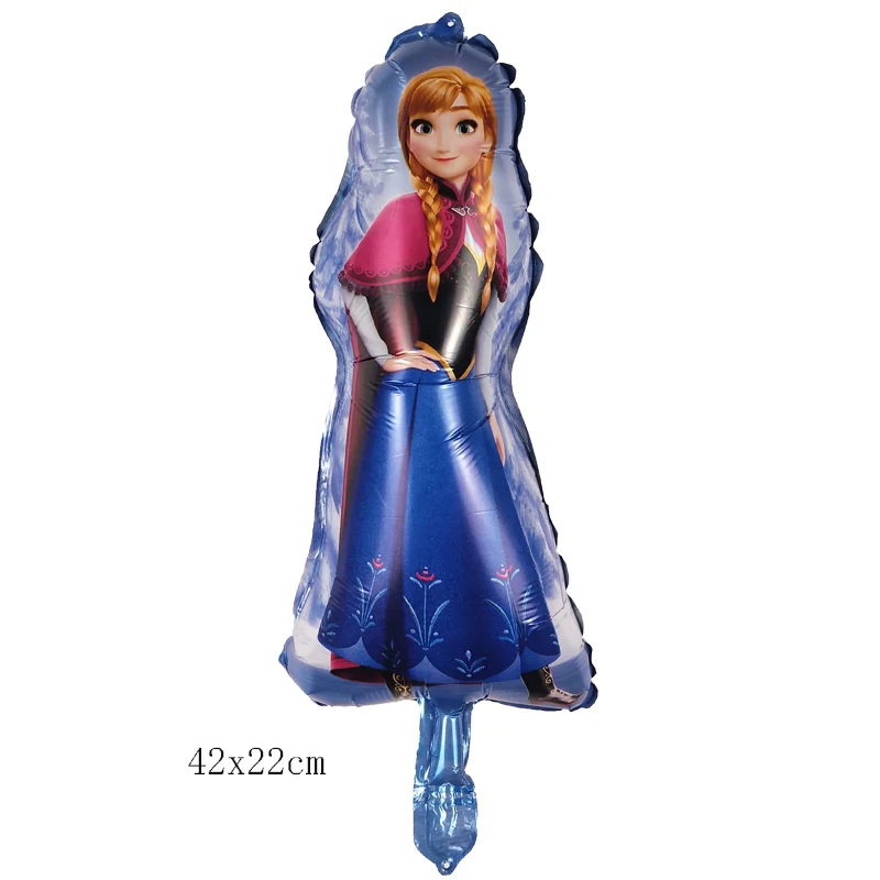 mini Anna 1 шт воздушные шары на день рождения, большие шары Золушка, Белоснежка, принцесса Эльза, пять фольгированных шаров принцессы, украшения для детского душа - Color: mini Anna