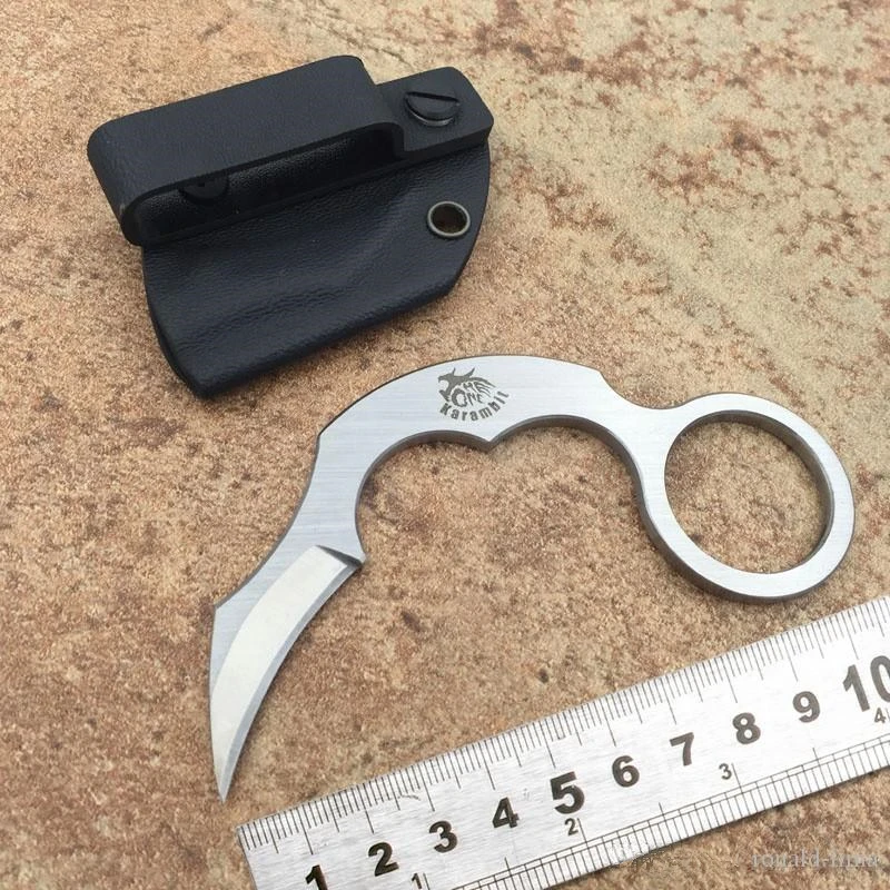 Высокое качество Karambit нож D2 сталь острый Отдых на природе выживания тактический