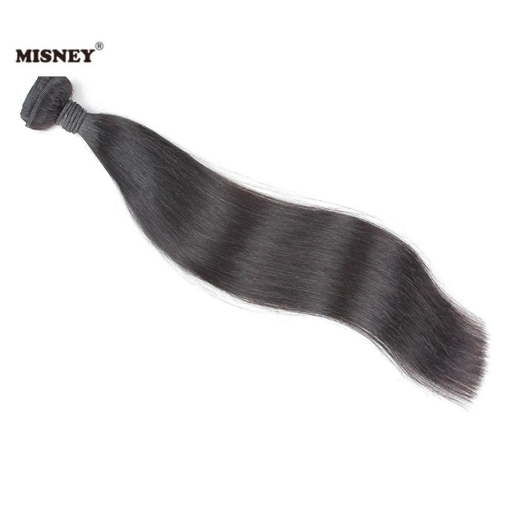 

Brazilian Non Remy Hair Silky Straight Human Hair Bundles 1 Piece Hair Extension 10-24Inch Natural Black 100g/pc