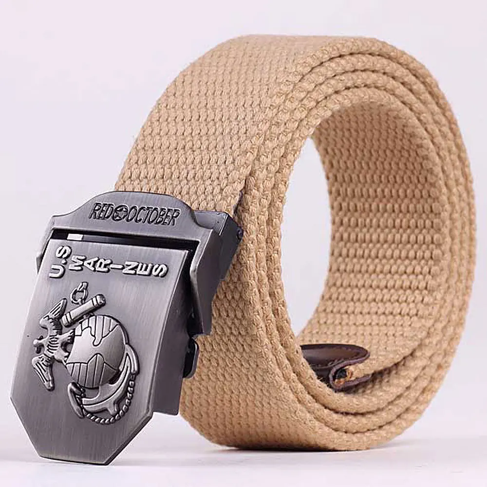 Горячая Распродажа мужской повседневный ремень утолщенный холщовый военный