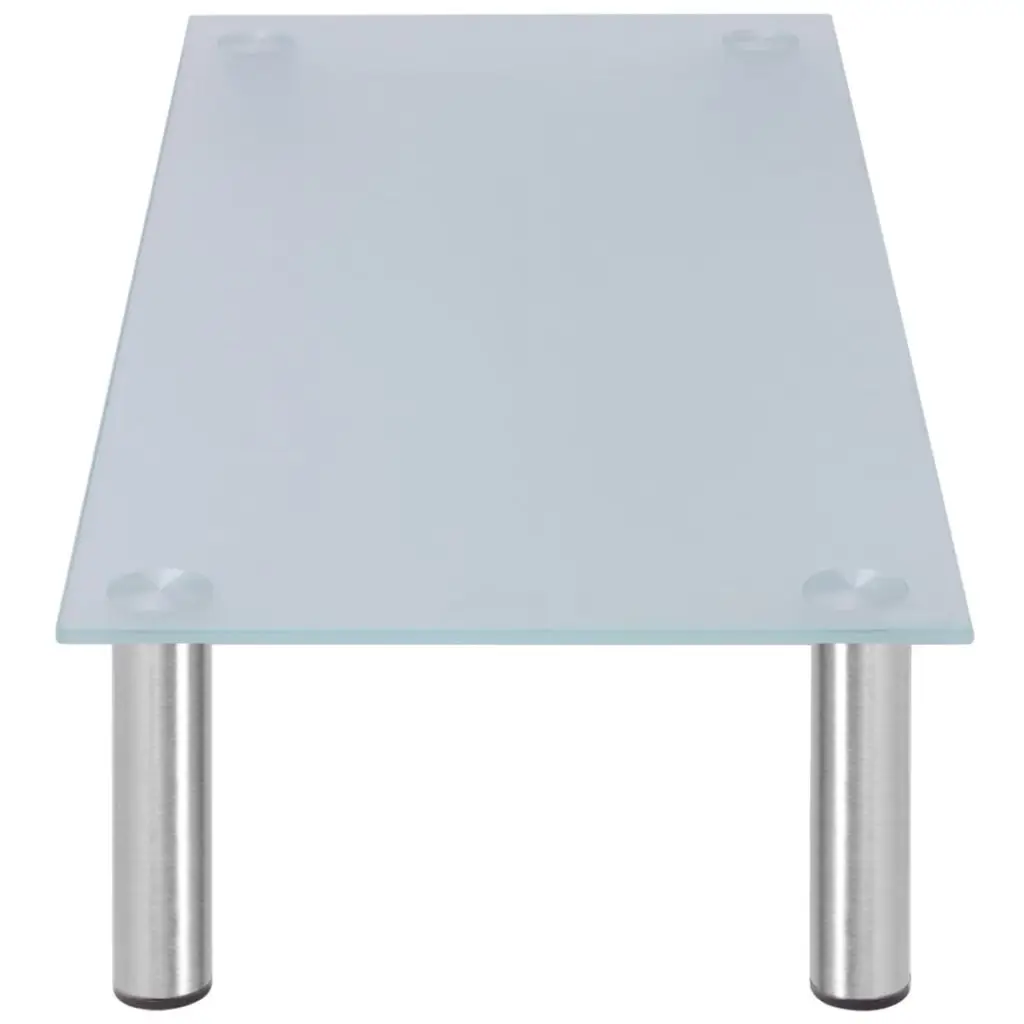 VidaXL монитор стояка/ТВ стенд 31 5 &quotх 13 8&quot х 6 7 &quotСтекло белый|tv stand|tv risertv stand glass |