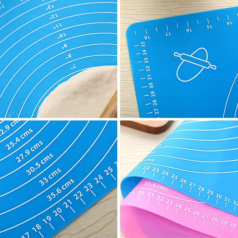 1 шт антипригарный силиконовый коврик для раскатки теста вкладыш выпечки торта