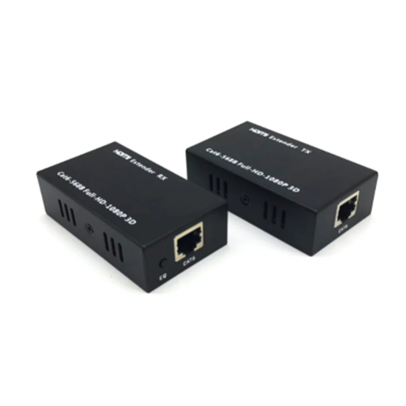 HDMI удлинитель 60 м на одном CAT6 поддержка poc мощность видео выход 5 AWG26 длина кабеля| |