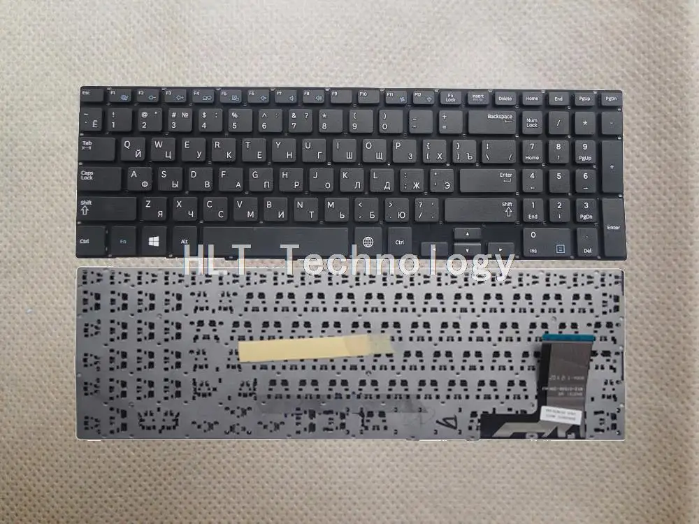 Оригинальный черный и белый Русская клавиатура для samsung 370R5E 450R5V NP370R5E NP370R5V NP510R5E S02
