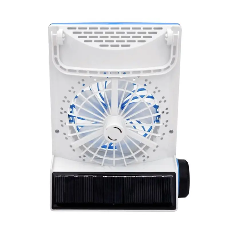 

Solar Power Mini Fan Multifunction AC Direct Charge Fans With LED Table Lamp & LED Flashlight