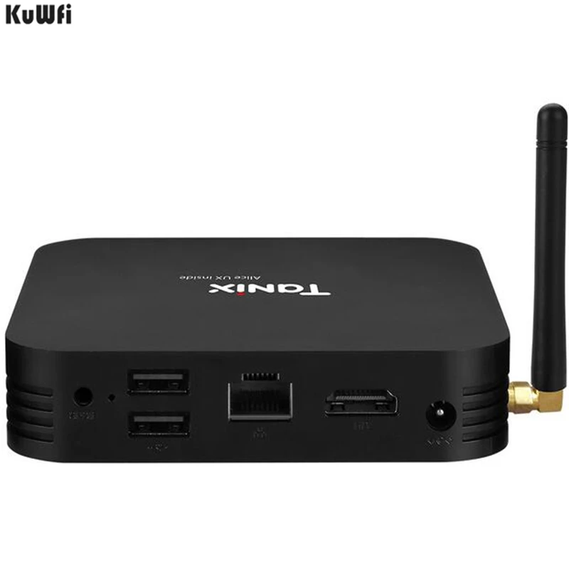 KuWFi Смарт ТВ Android 7,0 Смарт ТВ приставка Allwinner H6 4 ГБ DDR3 32 Гб EMMC приставка 2,4 ГГц+ 5,8 ГГц WiFi Bluetooth 5,0 4K плеер