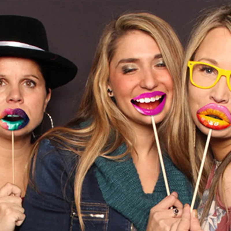 ZOPHIL 20 штук губ DIY Photo Booth Реквизит для взрослых девичник вечерние украшения день