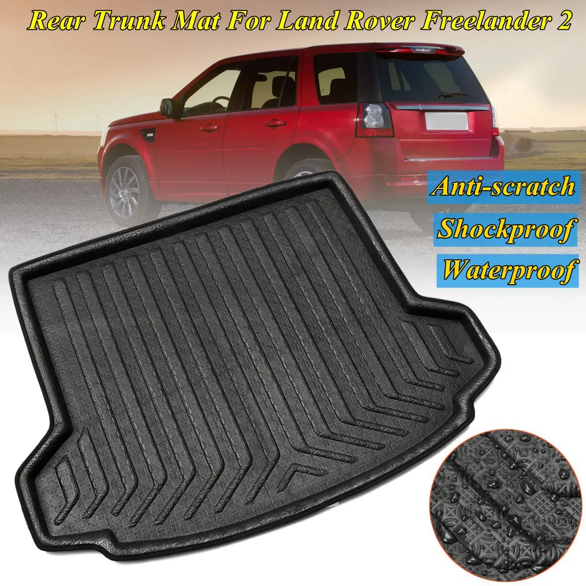 Для Land Rover freelander 2 2006 2007 2008~ задний багажник Грузовой Автомобиль Стайлинг интерьерные аксессуары для багажника водонепроницаемый коврик