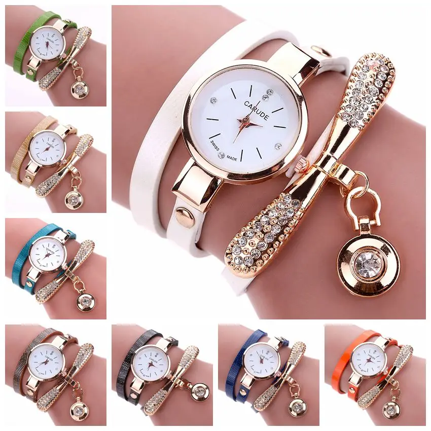 Часы наручные женские с кожаным ремешком модные повседневные аналоговые