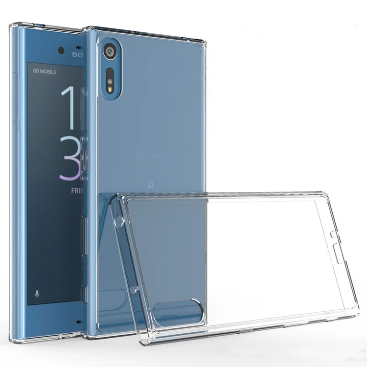 Для sony Xperia XZ чехол Кристальный Гибридный Бампер прозрачная твердая акриловая задняя крышка для sony Xperia XR/XZ F8331 Dual F8332 Coque чехол s