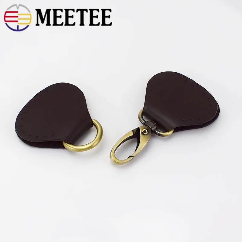 Meetee 2 шт кожаный металлический Засов держатель с крючком Пряжка для сумки обеих