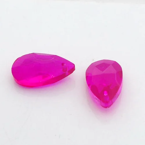 Горячая Распродажа, Новое поступление, 60 шт./лот, AAA, высокое качество, 16 мм, 6106 кристалл, миндаль/груша, подвеска - Цвет: 21 fuchsia