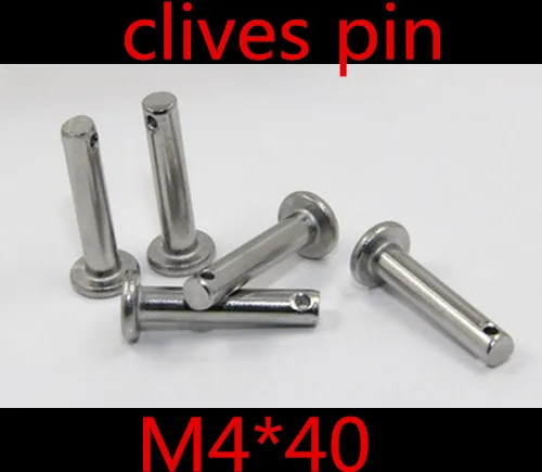 

50 шт./лот M4 * 40 4 мм M4 304 штифт из нержавеющей стали с отверстием
