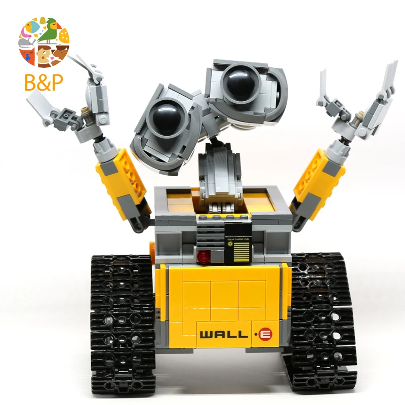 Новинка 16003 года серия Idea Robot WALL E Набор строительных комплектов Обучающие блоки