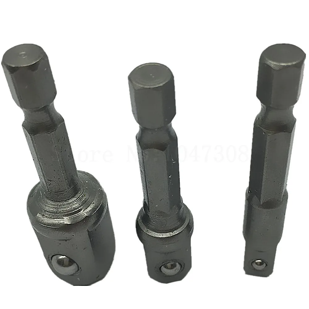 3pcs 1/4&quot Drill Socket Adapter Converter Set for to 3/8&quot 1/2&quot Sq. Drive Adaptor Hex Adapters | Инструменты