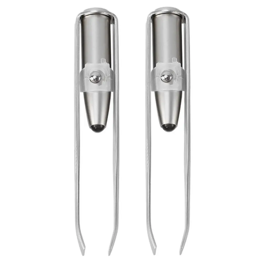2 шт. пинцет для бровей из нержавеющей стали|eyebrow tweezers|hair removal tweezerled light tweezers |