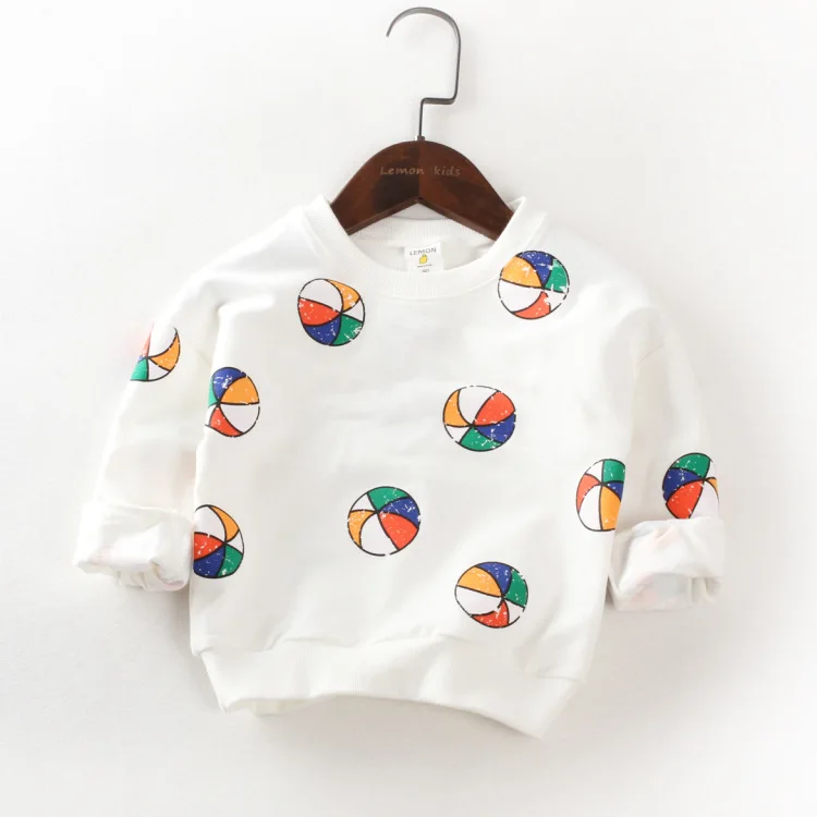 Футболка для девочек новинка 2017 весенний Топ маленьких мальчиков свитшот