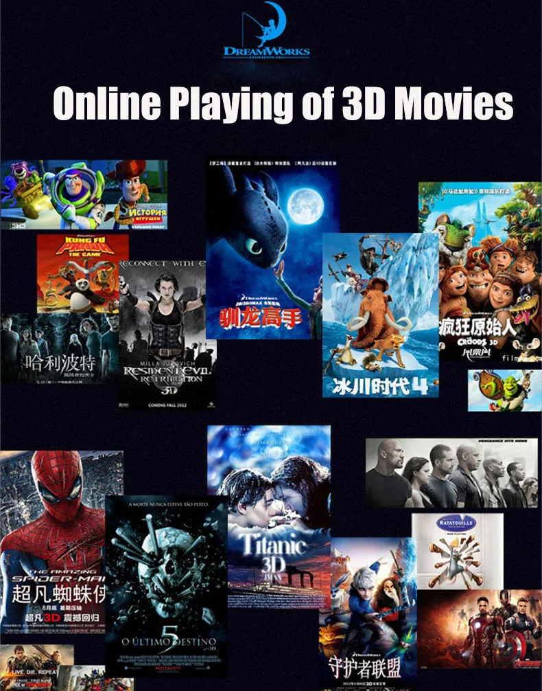 3D коробка MP4 плеер открытое отверстие 3D небрежный глаз 3D плеер с wifi bluetooth Поддержка TF карта ios Android мобильное приложение встроенный аккумулятор