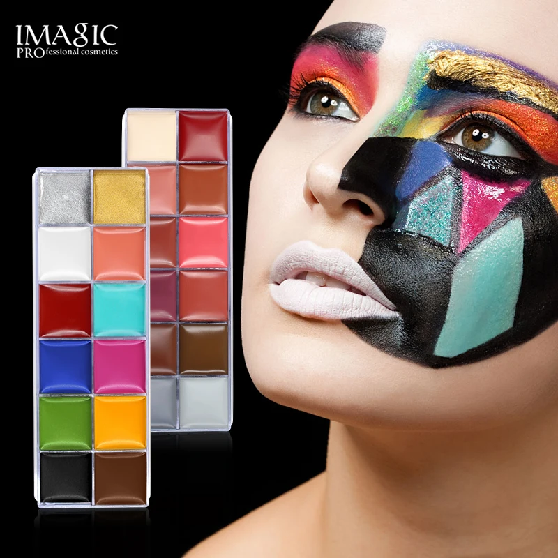 IMAGIC 12 видов цветов Flash Tattoo Face краска для тела масляная живопись использования в