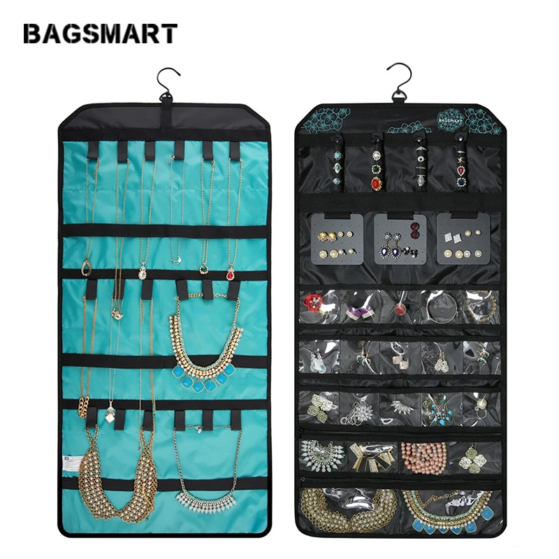 Дорожные аксессуары BAGSMART вращающаяся сумка для ювелирных изделий держатель