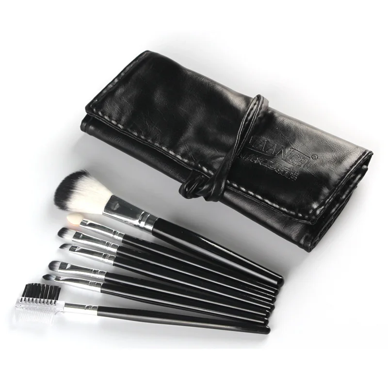 Профессиональный макияж кисти 7 шт./компл. Портативный Румяна Тени Пудра основа