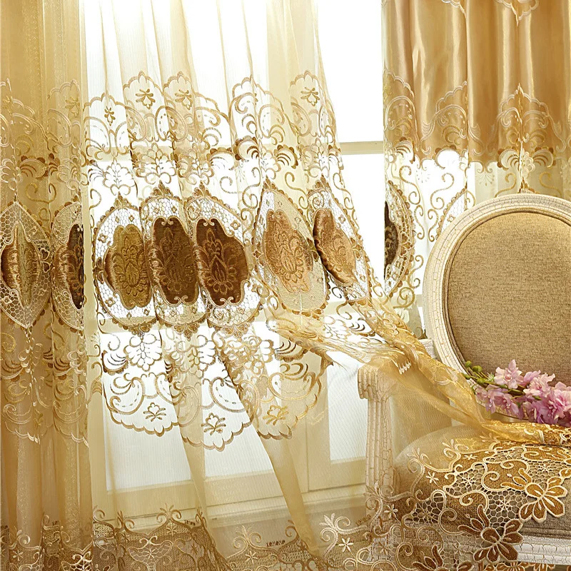 Шторы из шелковой ткани для домашнего интерьера водорастворимые вышитые