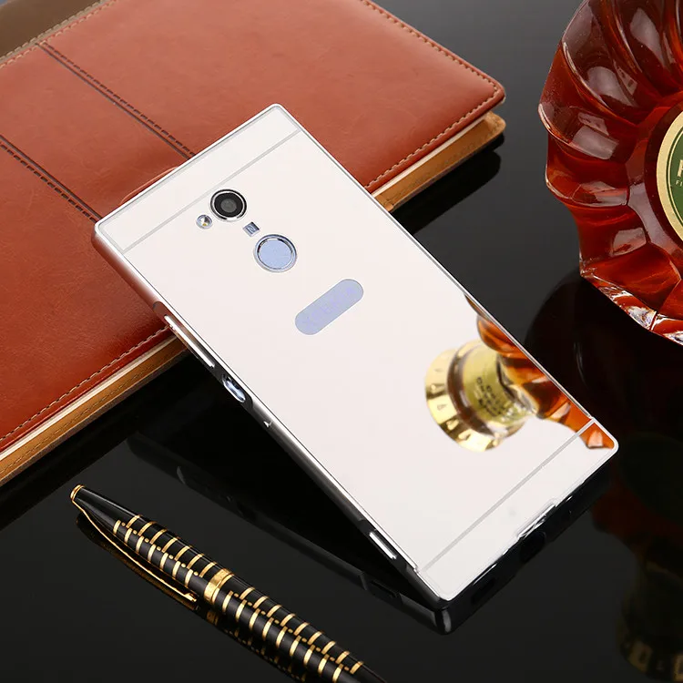 Для sony XA2 Ультра чехол пластинчатый Металл бампер с зеркалом для задней крышки, Твердый чехол для sony Xperia XA2 H4113 H4133 XA2Ultra крышка