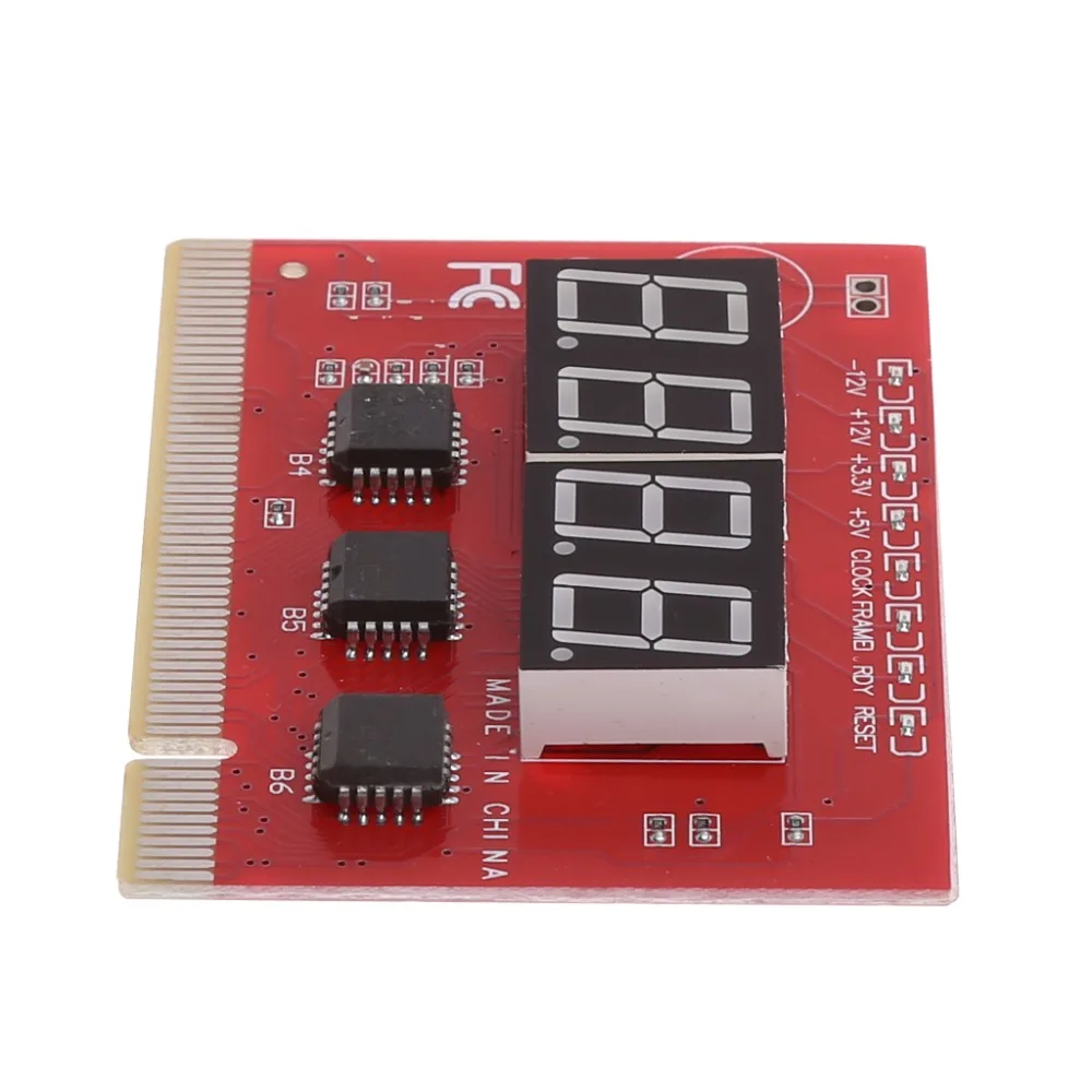 Новый компьютерный PCI открытка материнская плата светодиодный 4-разрядный