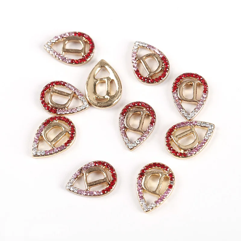 10 шт./лот украшения для ногтей золотые капли воды Смешанные Буквы дизайн модные