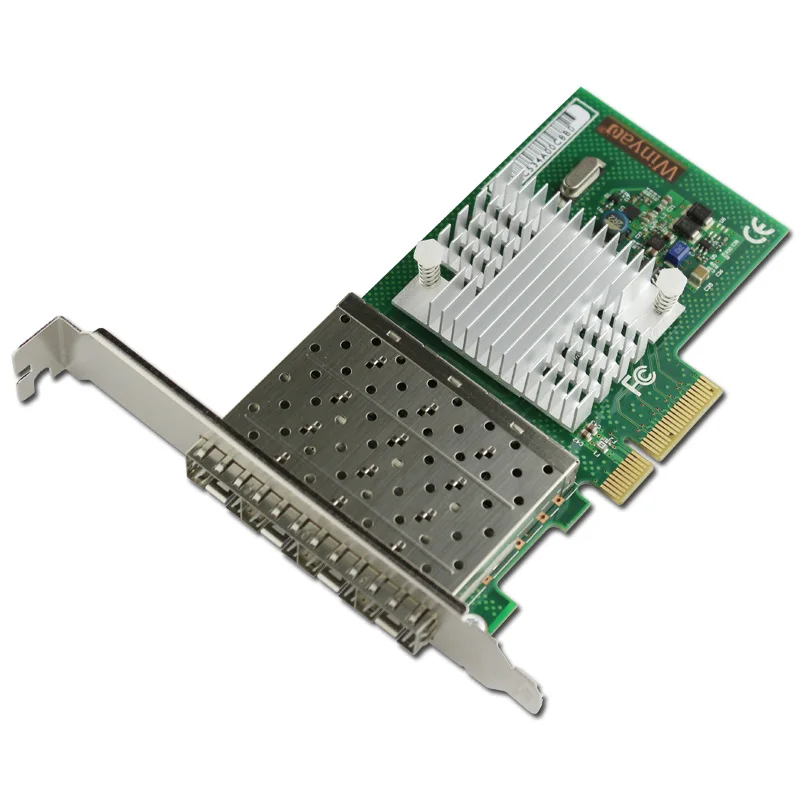Четырехпортовый волоконно канальный PCI E X4 карта гигабитный Ethernet сетевой адаптер