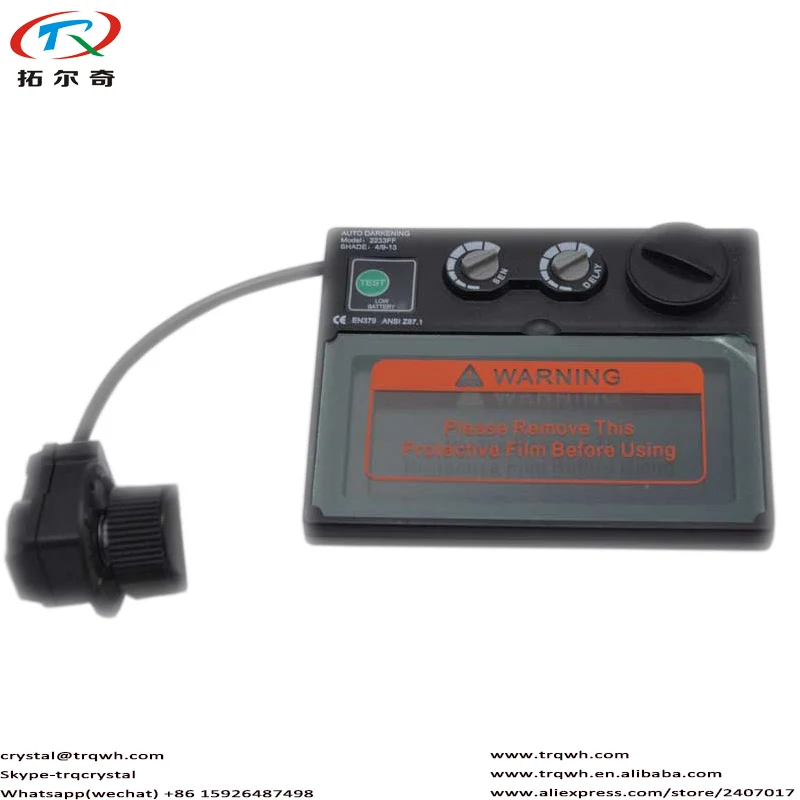 

Welding Torch Machine Mask Welder Tool Part Auto Darkening Filter Lens Controller Battery Replaceable Fast Ship TRQ-HD50-2233FF
