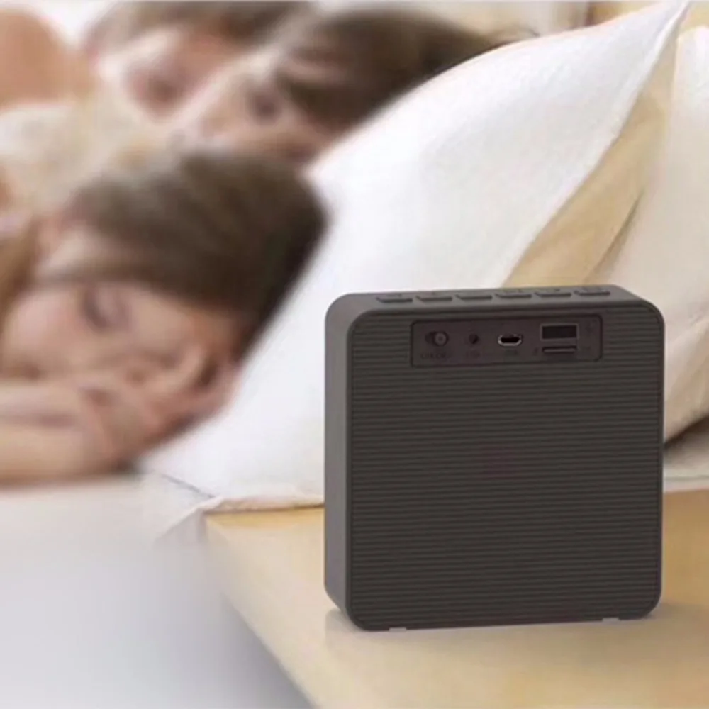 Беспроводной Bluetooth динамик светодиодный Будильник громкой связи Поддержка TF