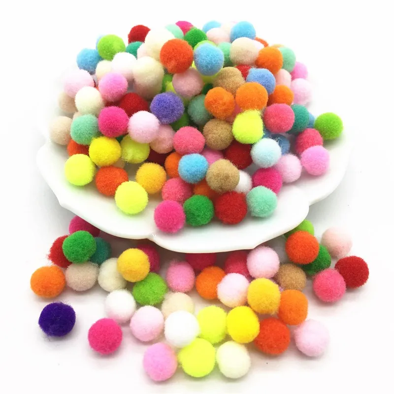 Multi Цвет помпоном 8/10/15/20/25/30 мм помпоном нейлоновые шарики Craft для детей игрушки Pompony швейной Главная Свадебные рукоделия
