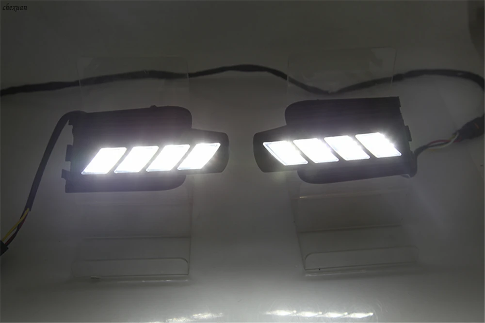 CSCSNL 1 комплект для Toyota Prado 120 Land cruiser LC120 FJ 120 2003-2009 светодиодный DRL дневные ходовые огни с желтым сигналом trun