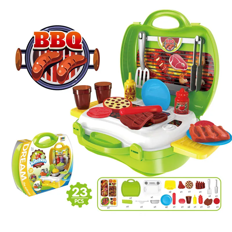 QWZ068-8312 12 видов ролевых игр для детей Моделирование кухня кухонная посуда туалетный кассовый аппарат чемодан доктор дети пластиковые игрушки подарок - Цвет: QWZ068-8312