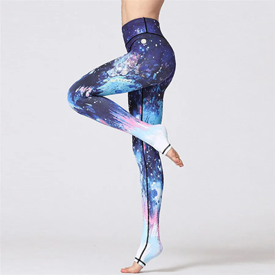 ladies yoga pants push up printed sweatpants tight-fitting high waist and hip yoga leggings yoga pants woman 40J8