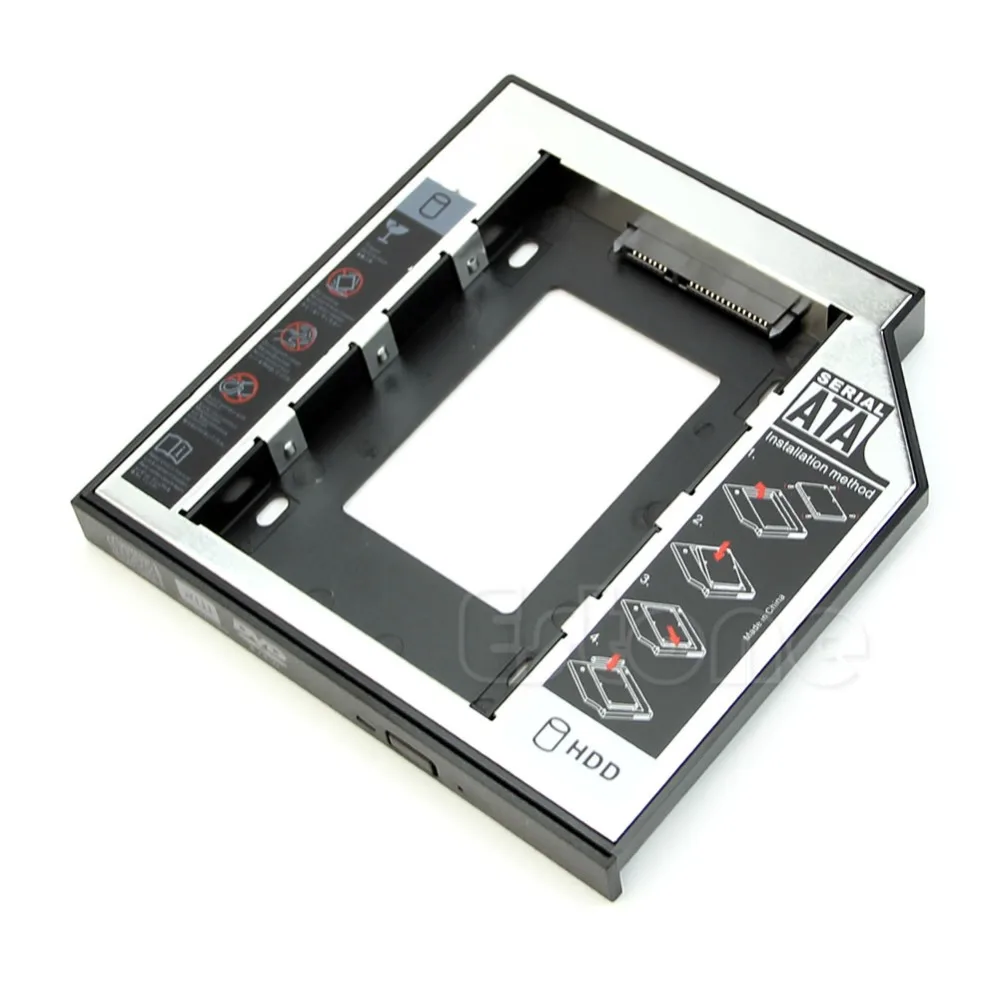 12 7 мм SATA 2nd HDD SSD Универсальный жесткий диск Caddy для CD DVD ROM Optical Bay|Жёсткие диски и