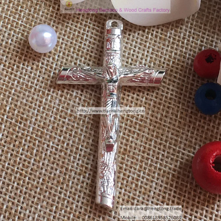 

free shipping 20pcs/lot silver coated alloy religious cross rosary cross cross pendant alloy crafts