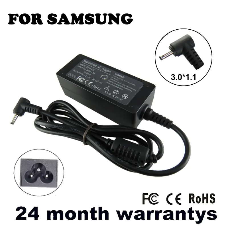 Зарядное устройство для ноутбуков 19 в 2 1 А 40 Вт AC Samsung NP305U1A NP530U3B NP535U3C NP540U3C NP900X1B 3 0 мм