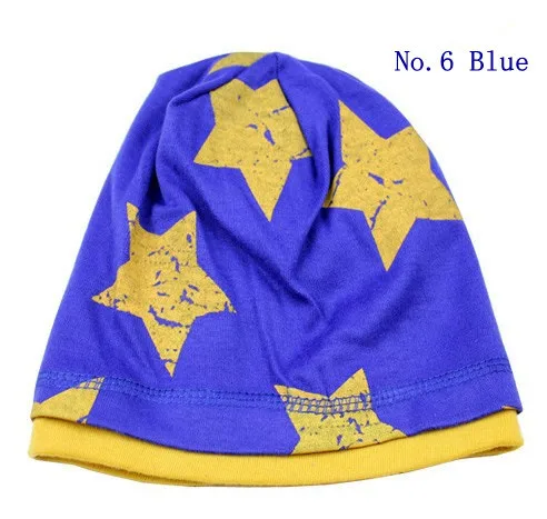 2017 New Cute Stars Printed Baby Boy Hat Double Layer Beanies Infantil Pink Gray Cap Born Photography HT52028+40 | Аксессуары для