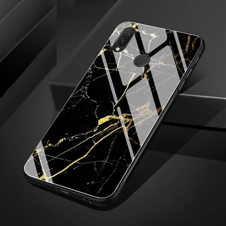 Marble Tempered Glass Case for OPPO A33 Neo 7 A37 A77 K1 Find X R9 R9Plus R9s Plus Silicone Edge Phone Cover |