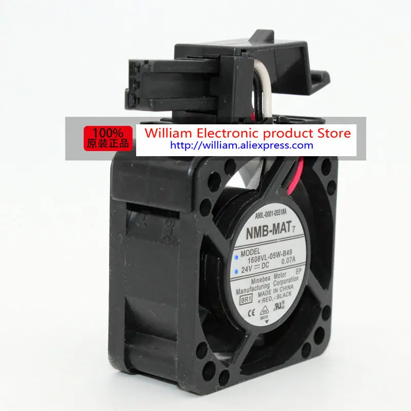 Новый оригинальный для FANUC Системы вентилятор A90L 0001 0551 # NMB 1608VL 05W B49 24V 0.07A 40*40*20 мм (4