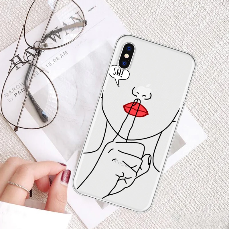 Милый привлекательный женский чехол с узором и носком для телефона iPhone XR 6 6S Plus X 5