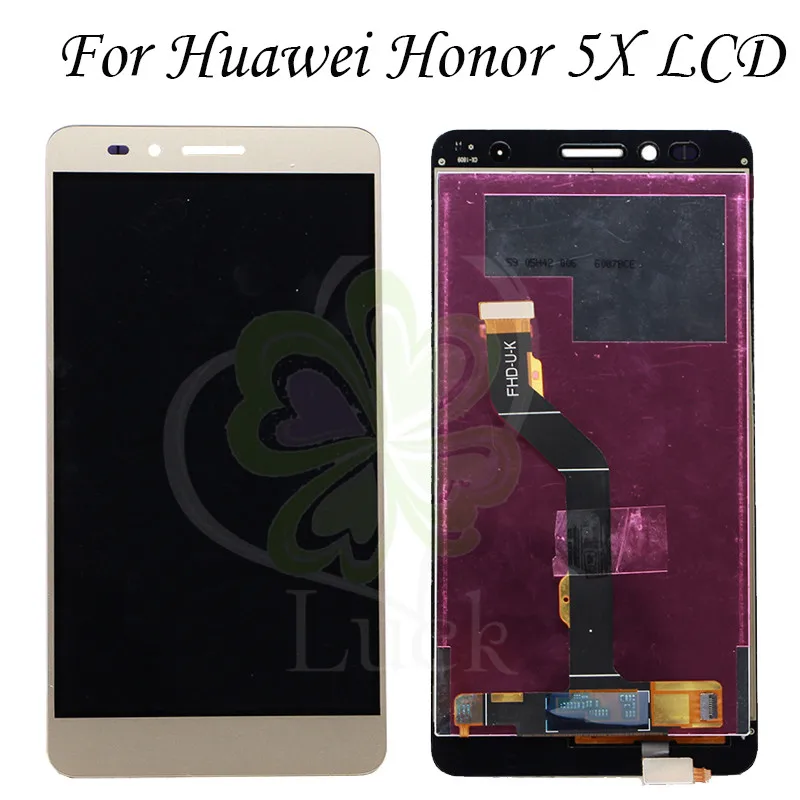 Для HUAWEI Honor 5X ЖК-дисплей сенсорный экран дигитайзер в сборе запасные части для 5