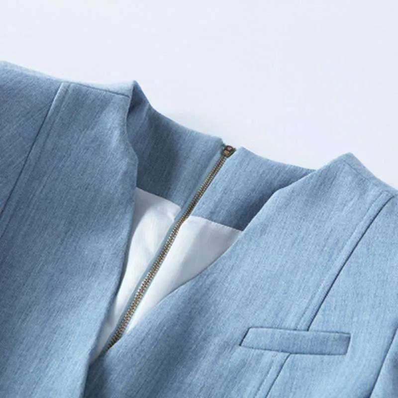 2018 Весна-осень женские женское платье платья новый двубортный Металл Львиная