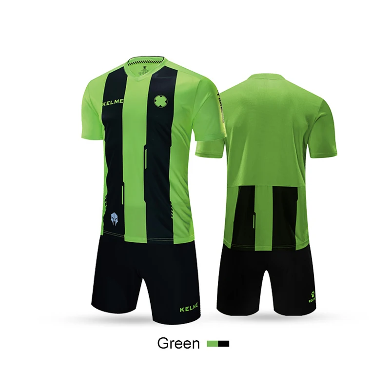 KELME мужские полосатые футбольные майки Футбольная форма survete Мужская футболка с коротким рукавом футбольный набор maillot de foot индивидуальный логотип 3881018
