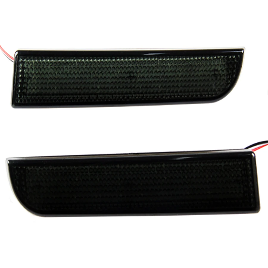 DC 12V лампы для автомобилей черный дымчатые линзы красный светодиодный бампер