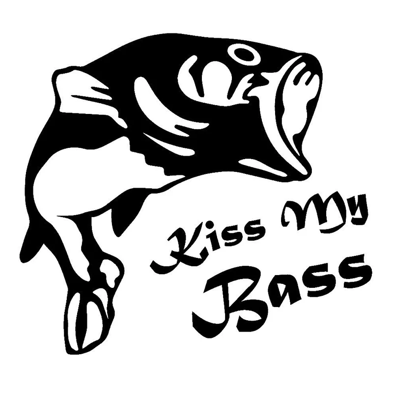 

Kiss My Bass Animal Car-Styling Car Sticker Vinyl Decal S4-0687